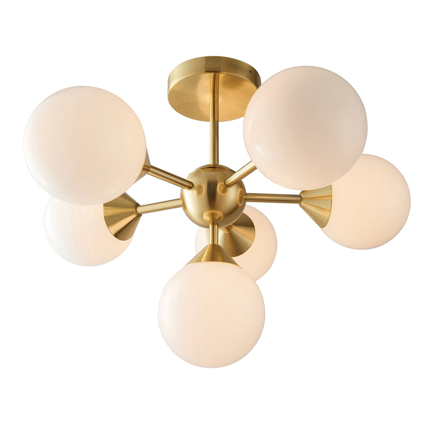 Bodhi Lighting EaStreet 6 Ceiling Light Brushed Gold House of Isabella UK