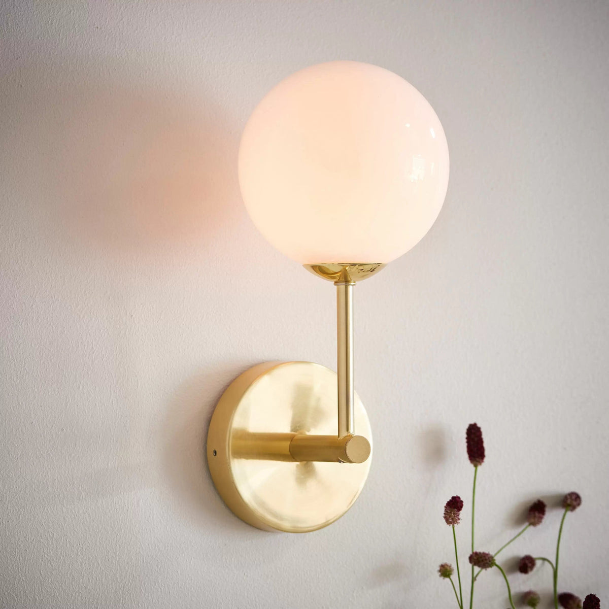 Eccles Wall Light Brushed Gold.