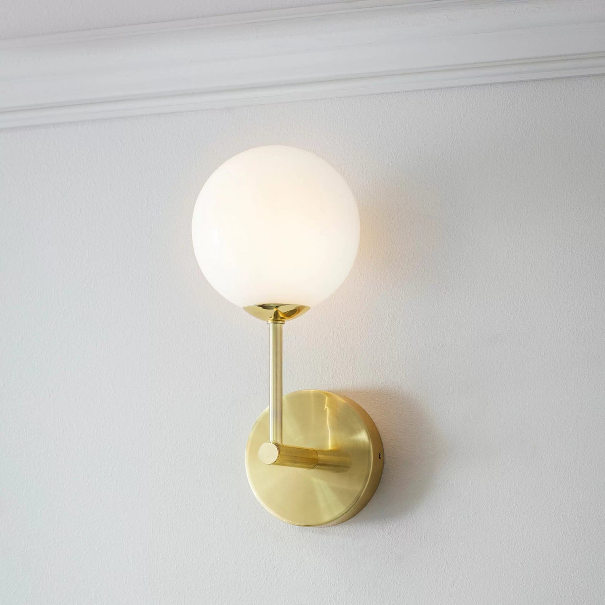 Eccles Wall Light Brushed Gold.