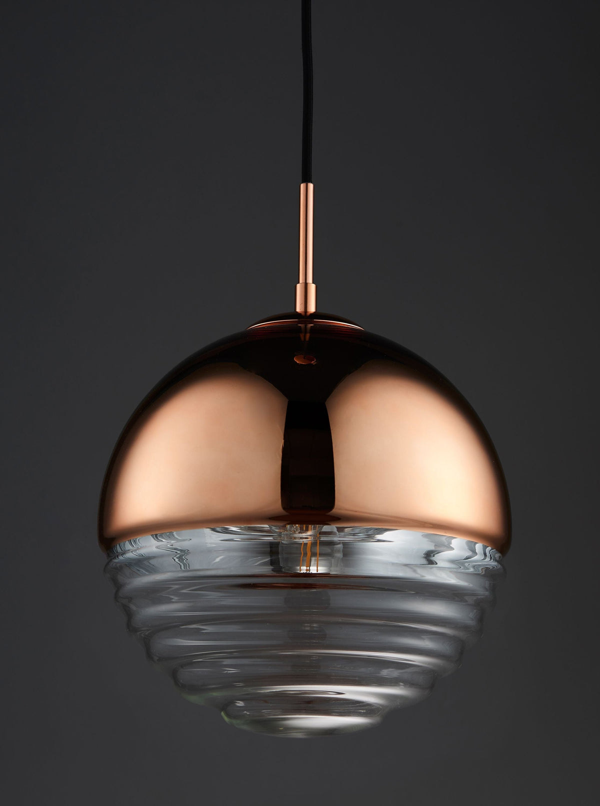 Edlesborough Pendant Light Copper.