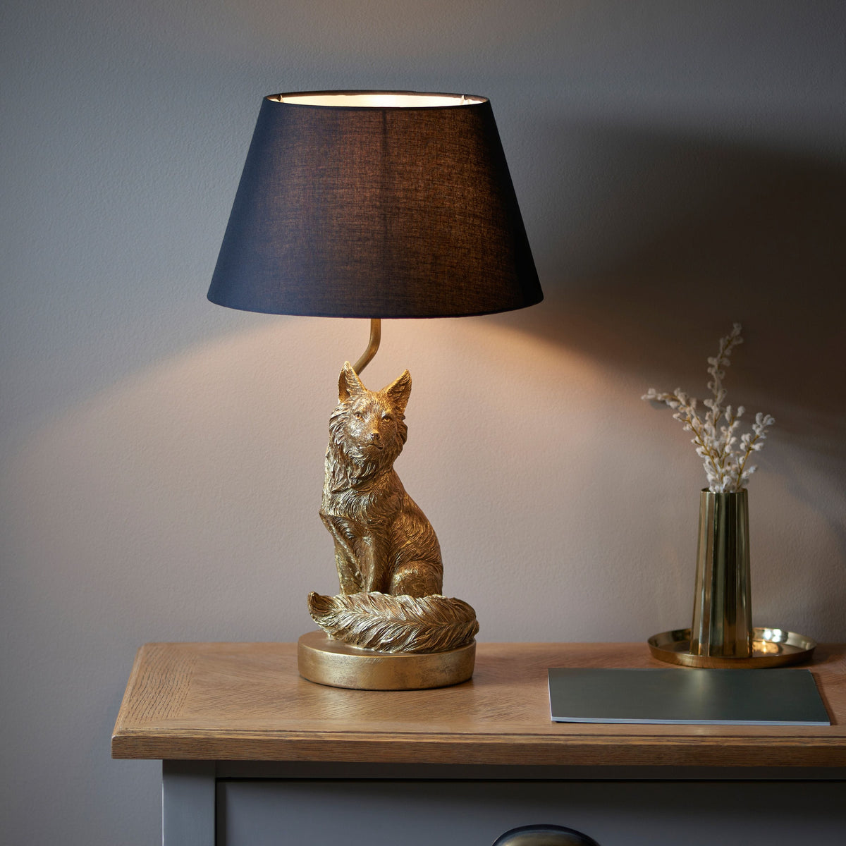 Fox 1 Table Lamp Gold.
