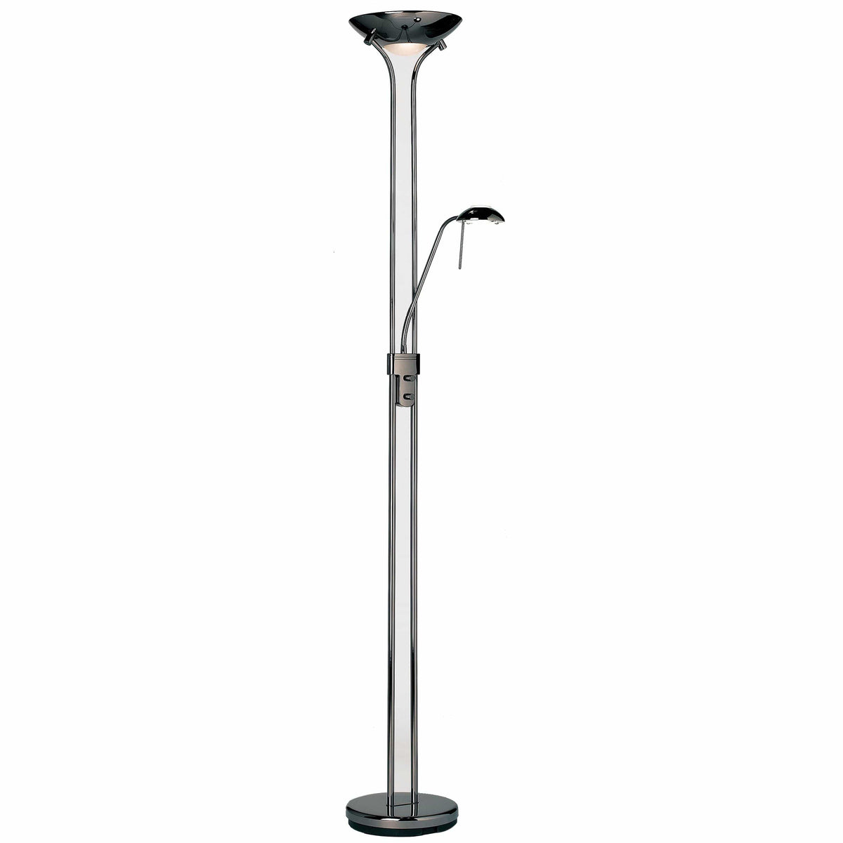 Frieze Floor Lamp Black Chrome.