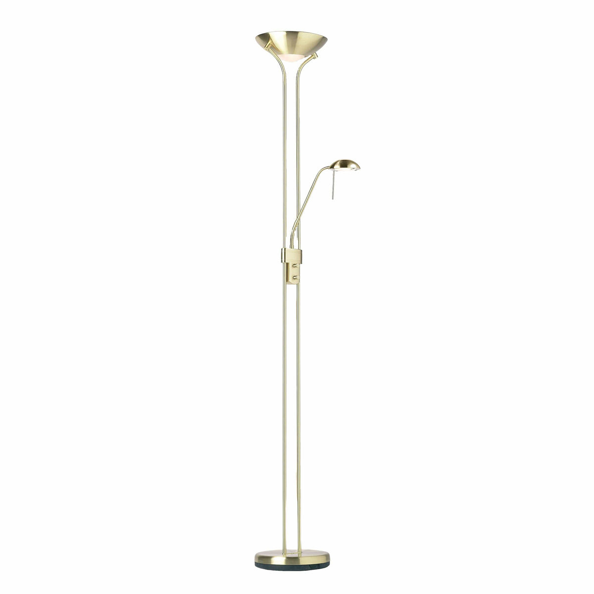 Frieze Floor Lamp Satin Brass.
