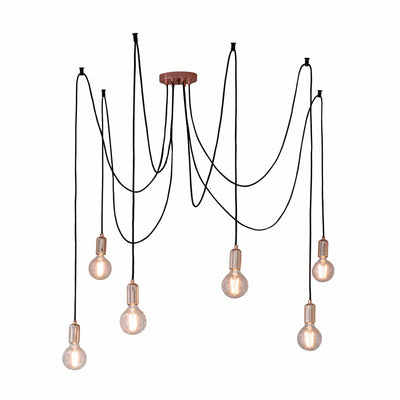 Bodhi Lighting Gwennap 6 Cluster Pendant Light Copper House of Isabella UK