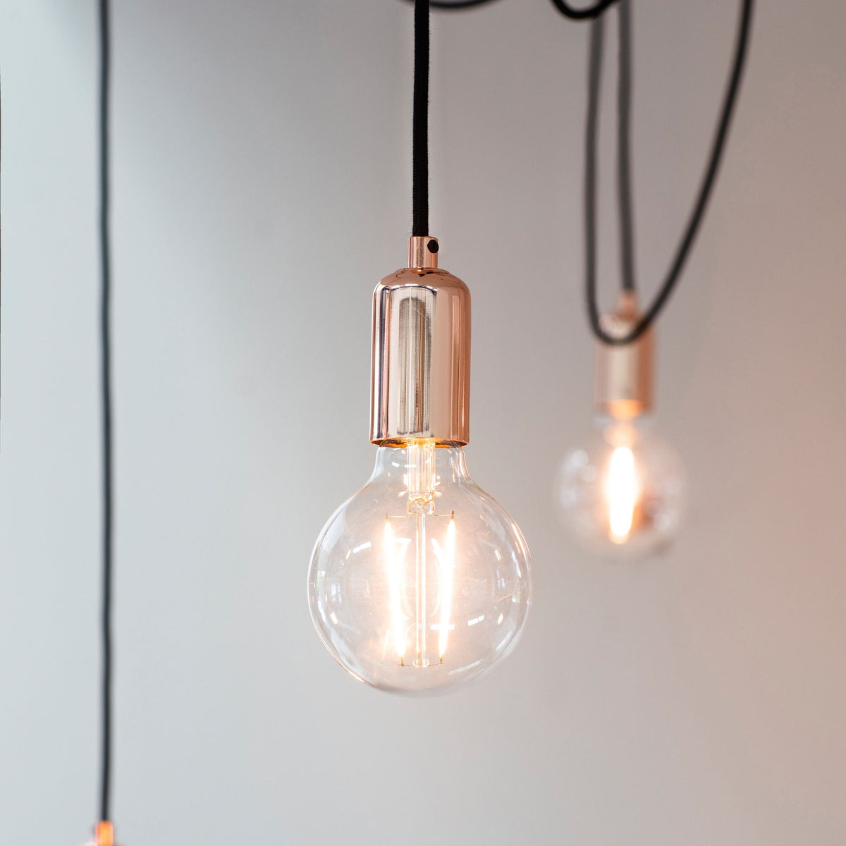 Gwennap 6 Cluster Pendant Light Copper.