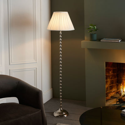 Bodhi Lighting Gwithian Floor Lamp - Bright Nickel House of Isabella UK