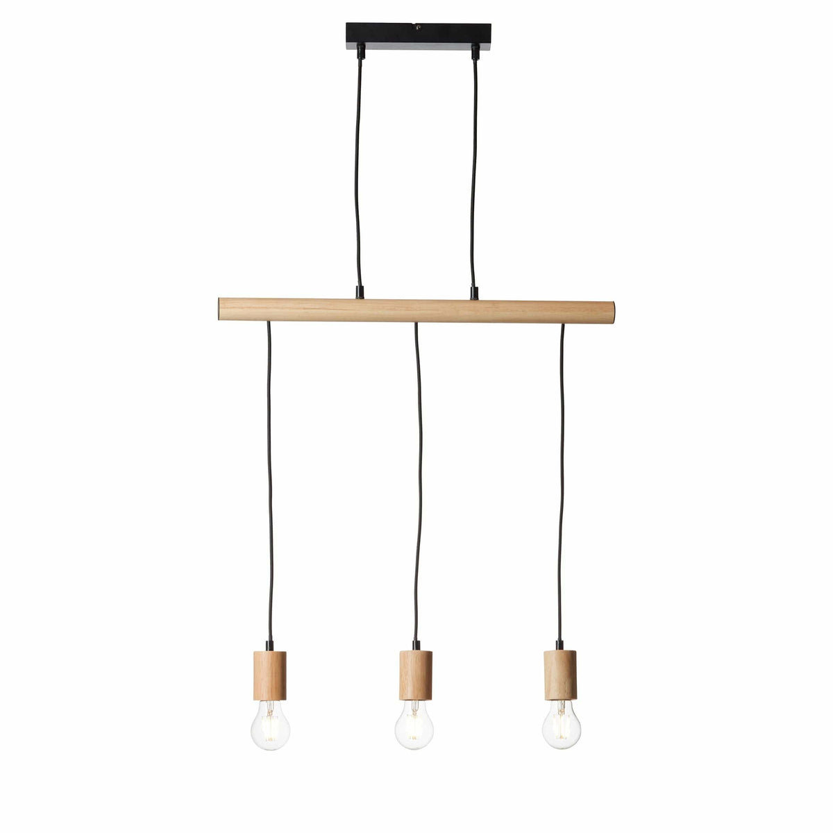 Hailey 3 Pendant Light Black.