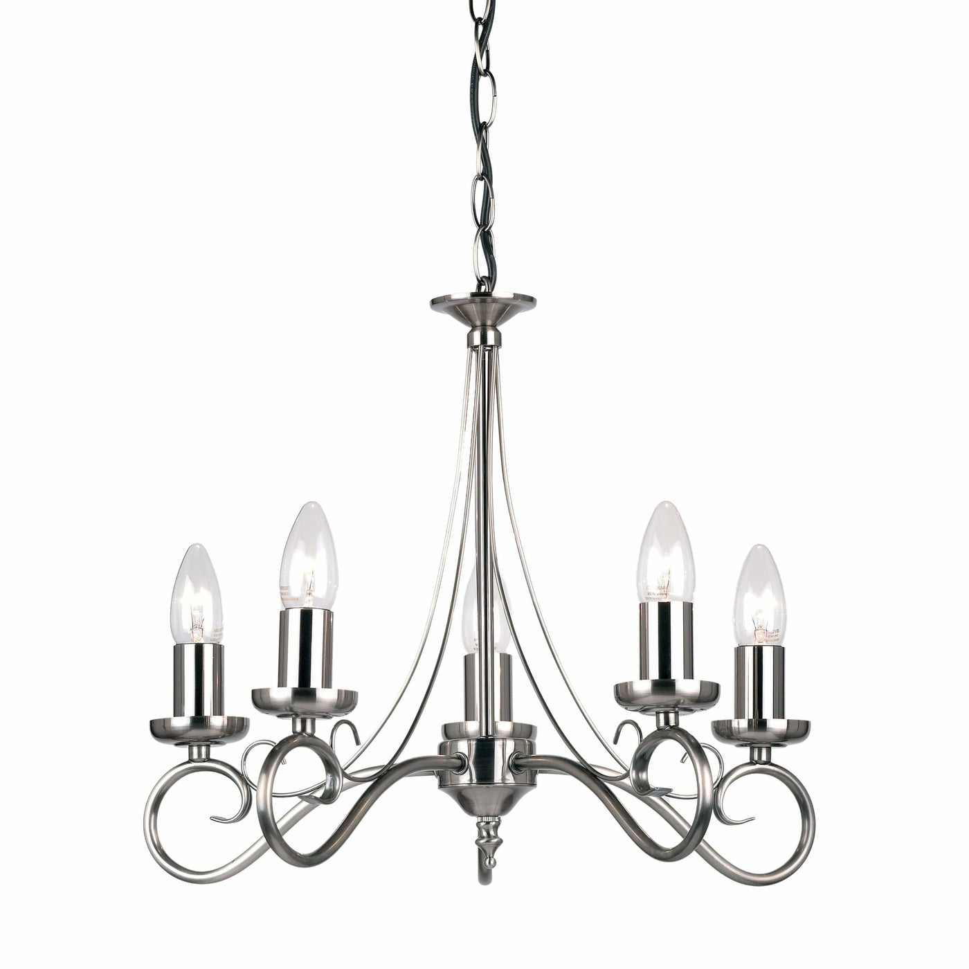 Bodhi Lighting Hatherleigh 5 Pendant Light Antique Silver House of Isabella UK