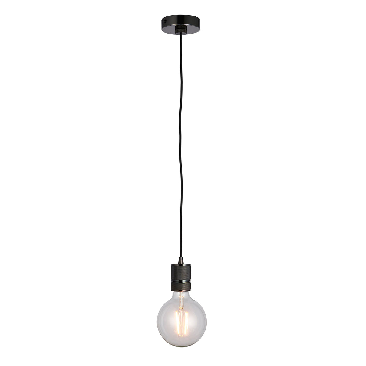 Headless Pendant Light Black Chrome.