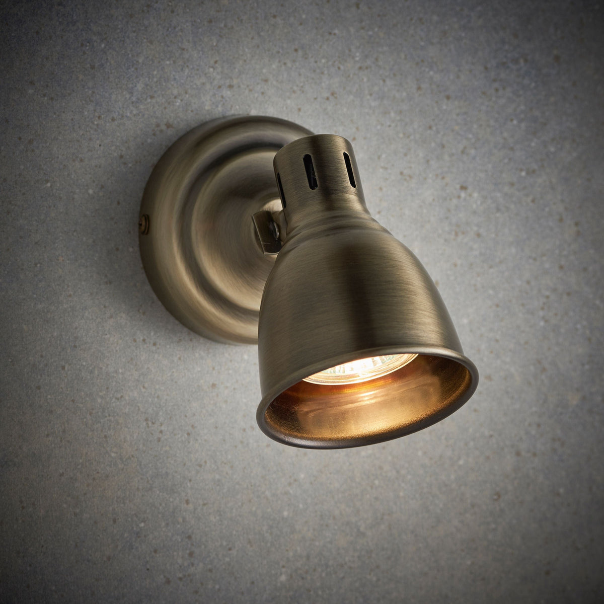 Highbridge Wall Light Antique Brass.