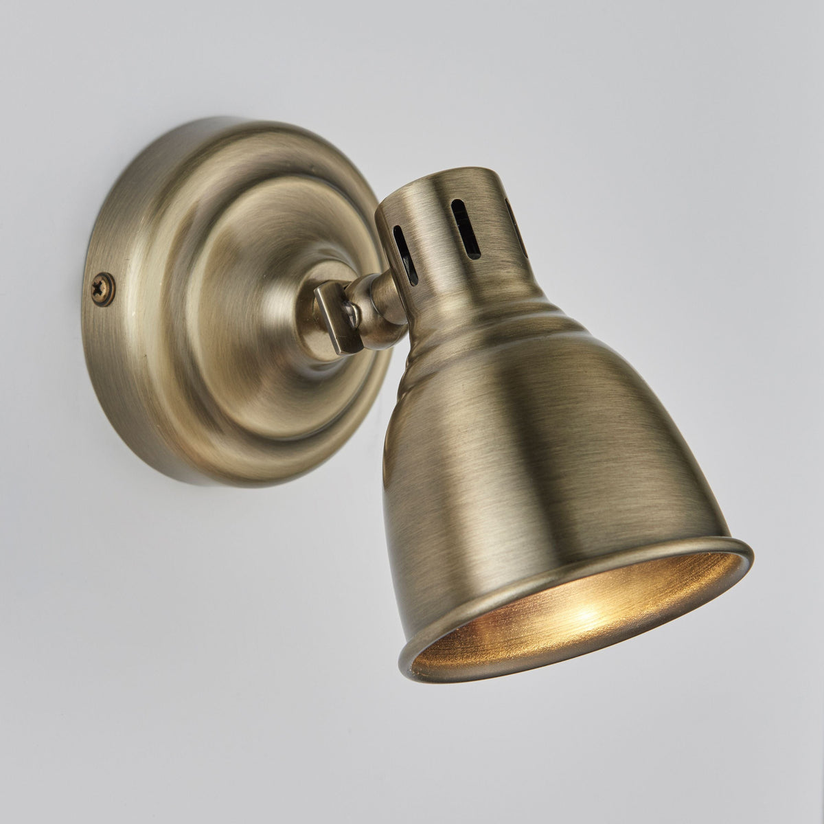 Highbridge Wall Light Antique Brass.