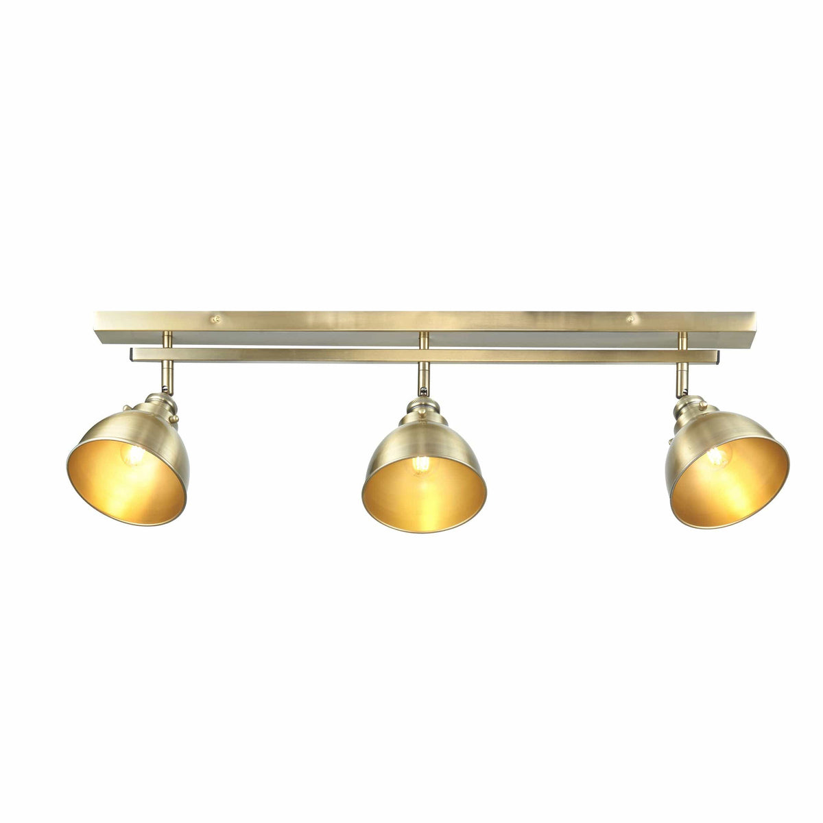 Hoggeston 3 Ceiling Light Brass.