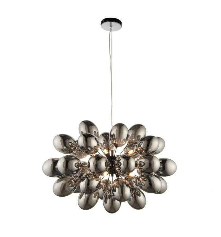 Cleethorpes 8 Pendant Light Black Chrome.