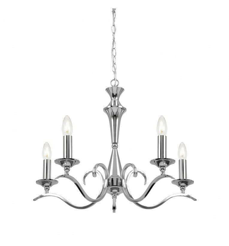 Cotts 5 Pendant Light Chrome.