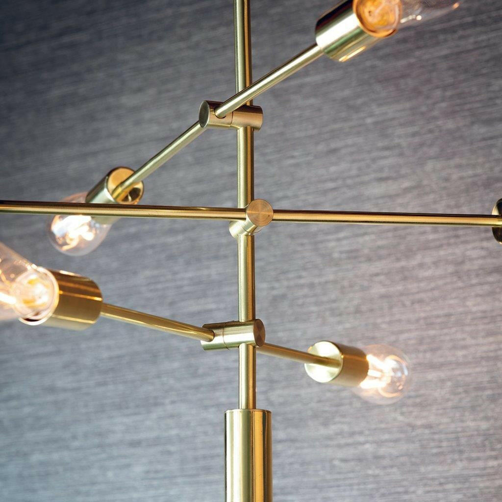 Gam 6 Pendant Light Brushed Gold.
