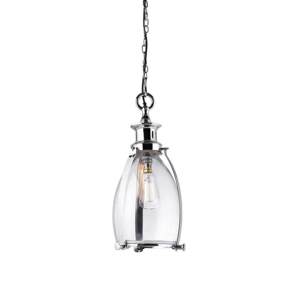 Gunnislake Pendant Light Polished Nickel Small.