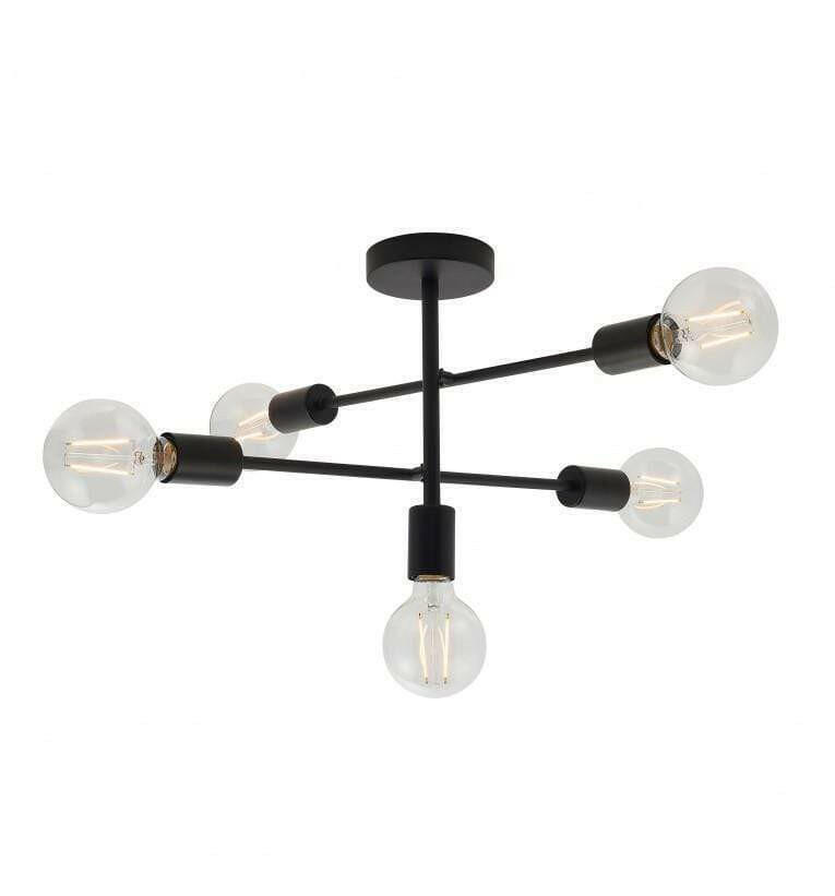 Gwennap 5 Ceiling Lamp Black.