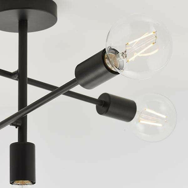 Gwennap 5 Ceiling Lamp Black.