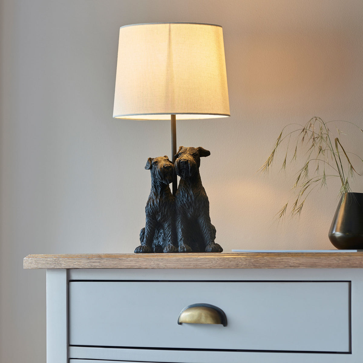 Westie 1 Table Lamp Black.