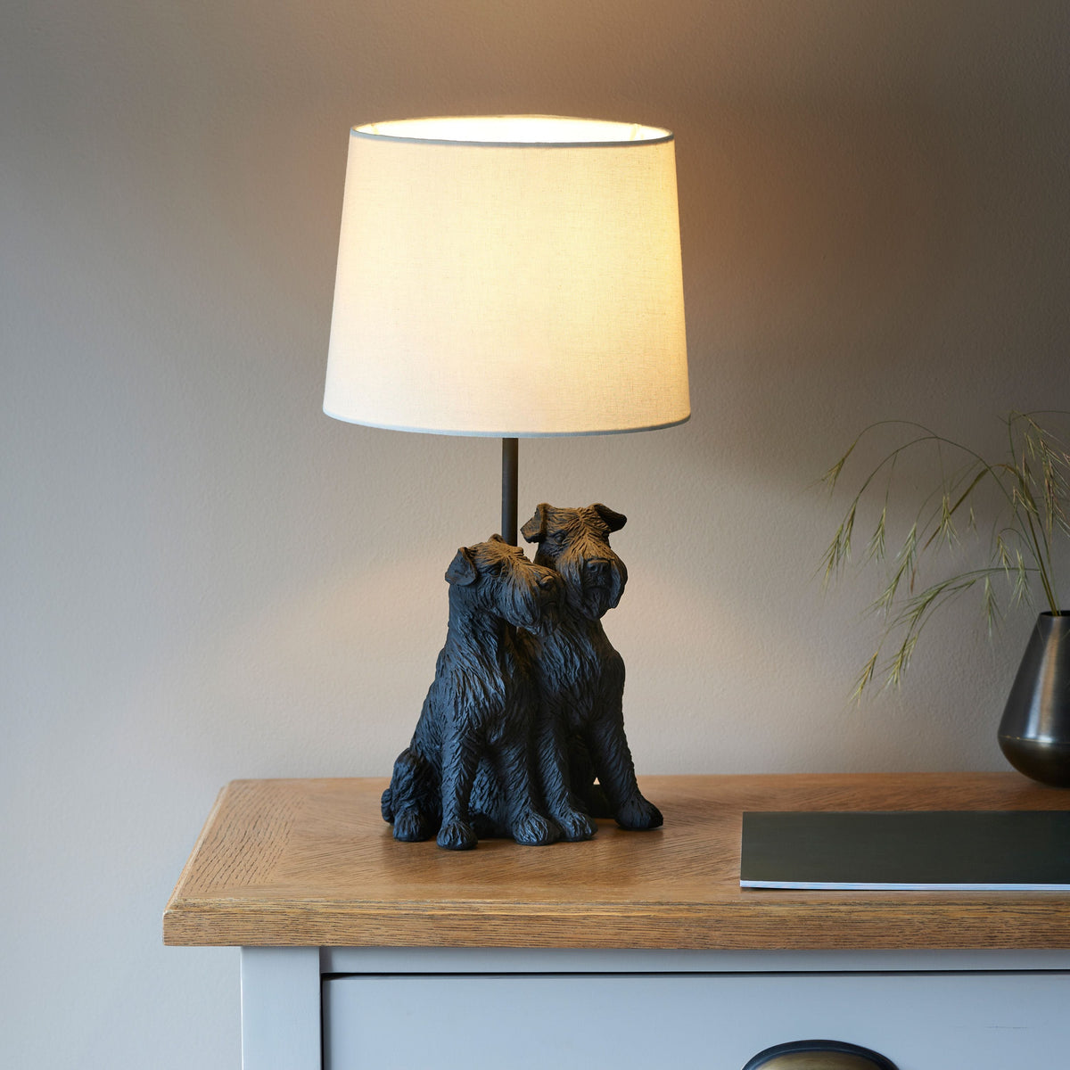 Westie 1 Table Lamp Black.