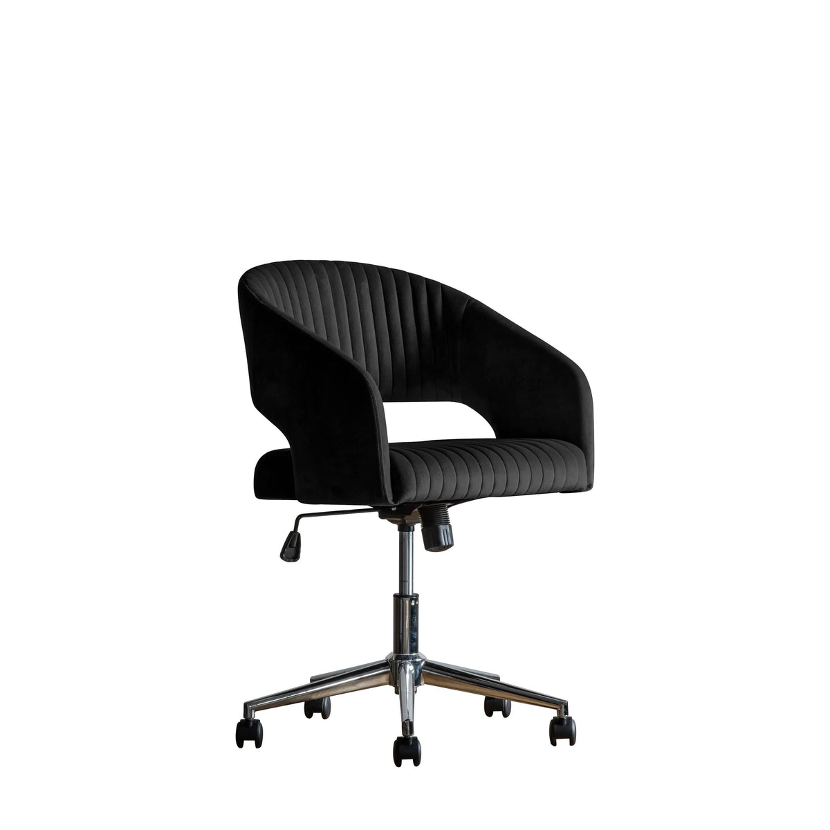 Dunball Swivel Chair Black Velvet.
