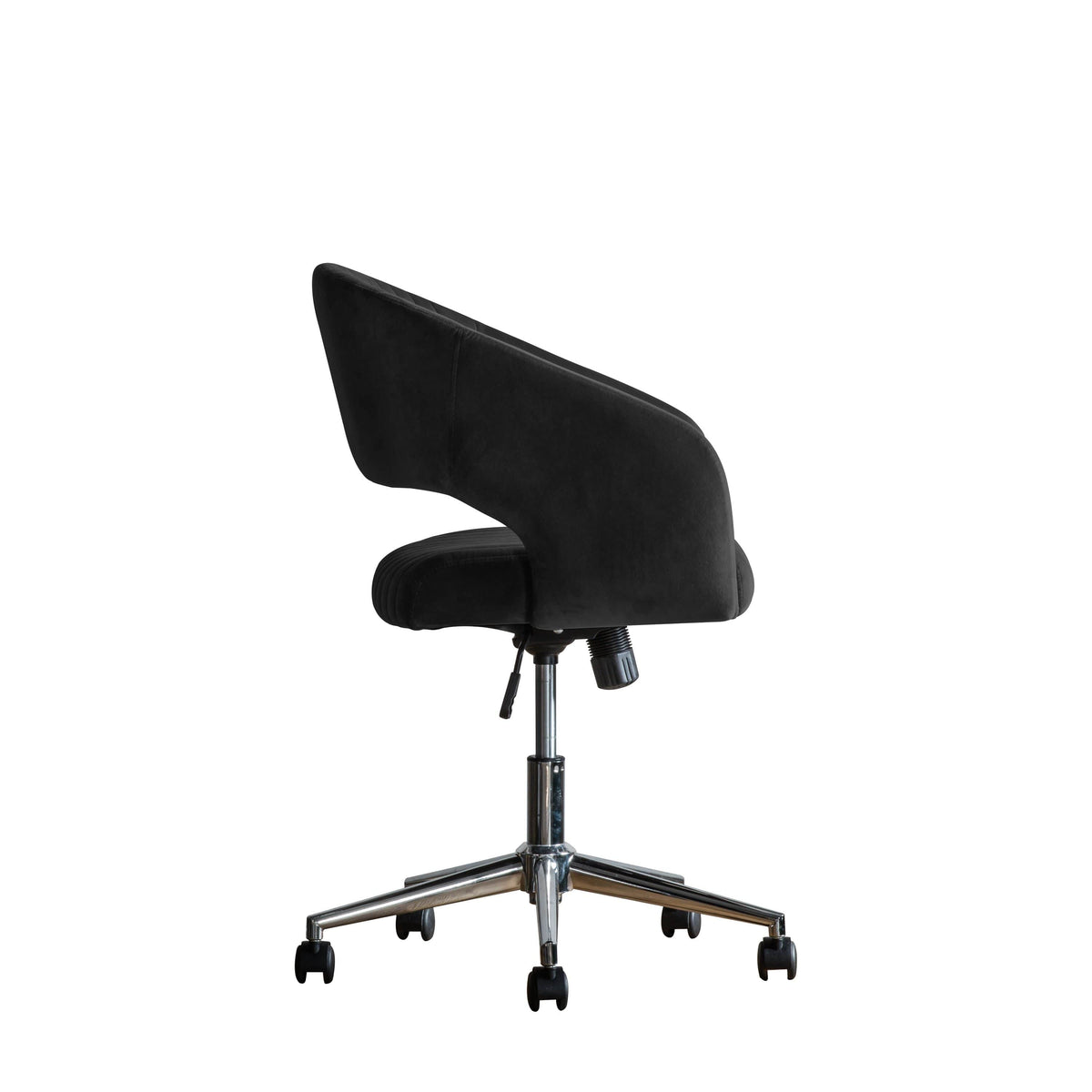 Dunball Swivel Chair Black Velvet.