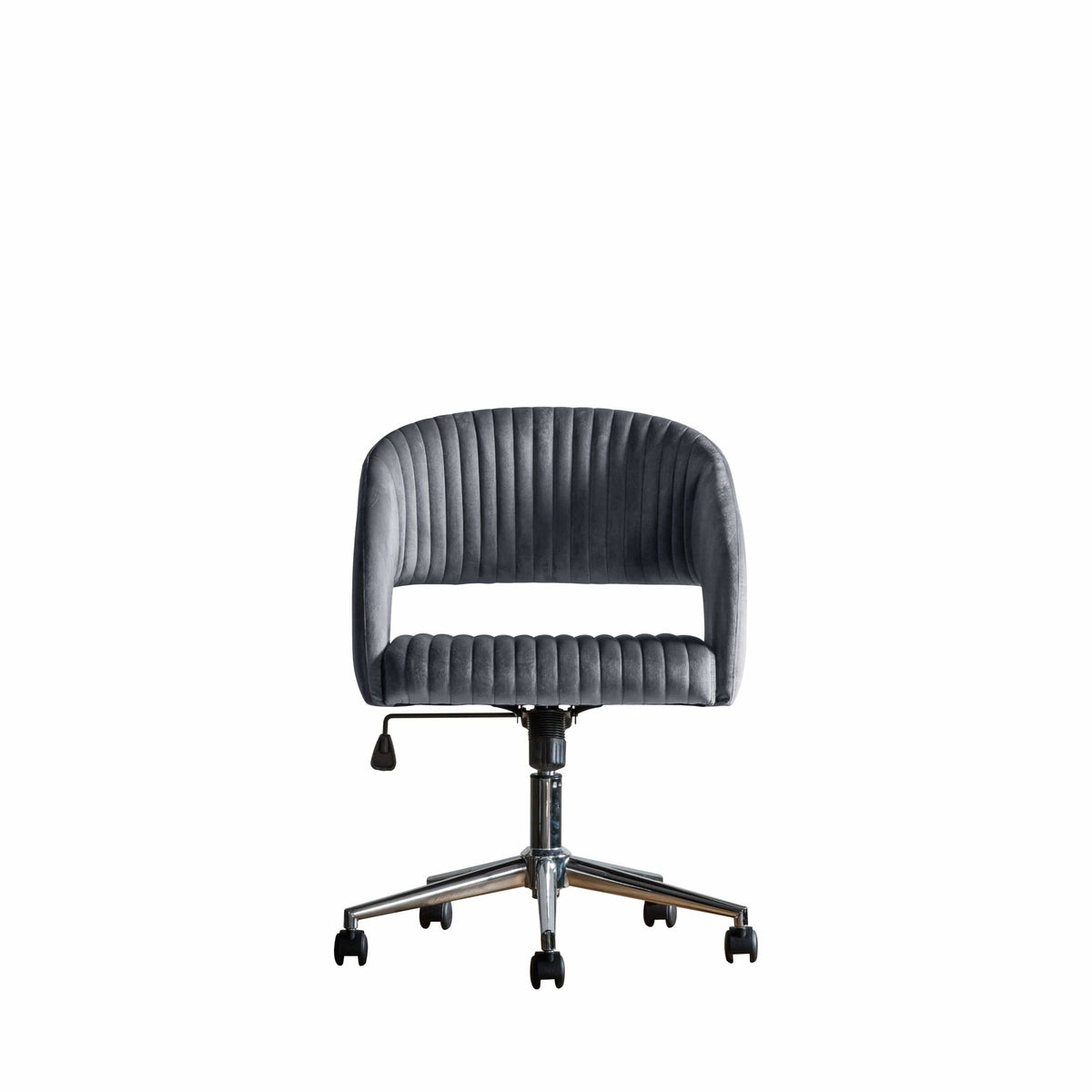 Dunball Swivel Chair Charcoal Velvet.