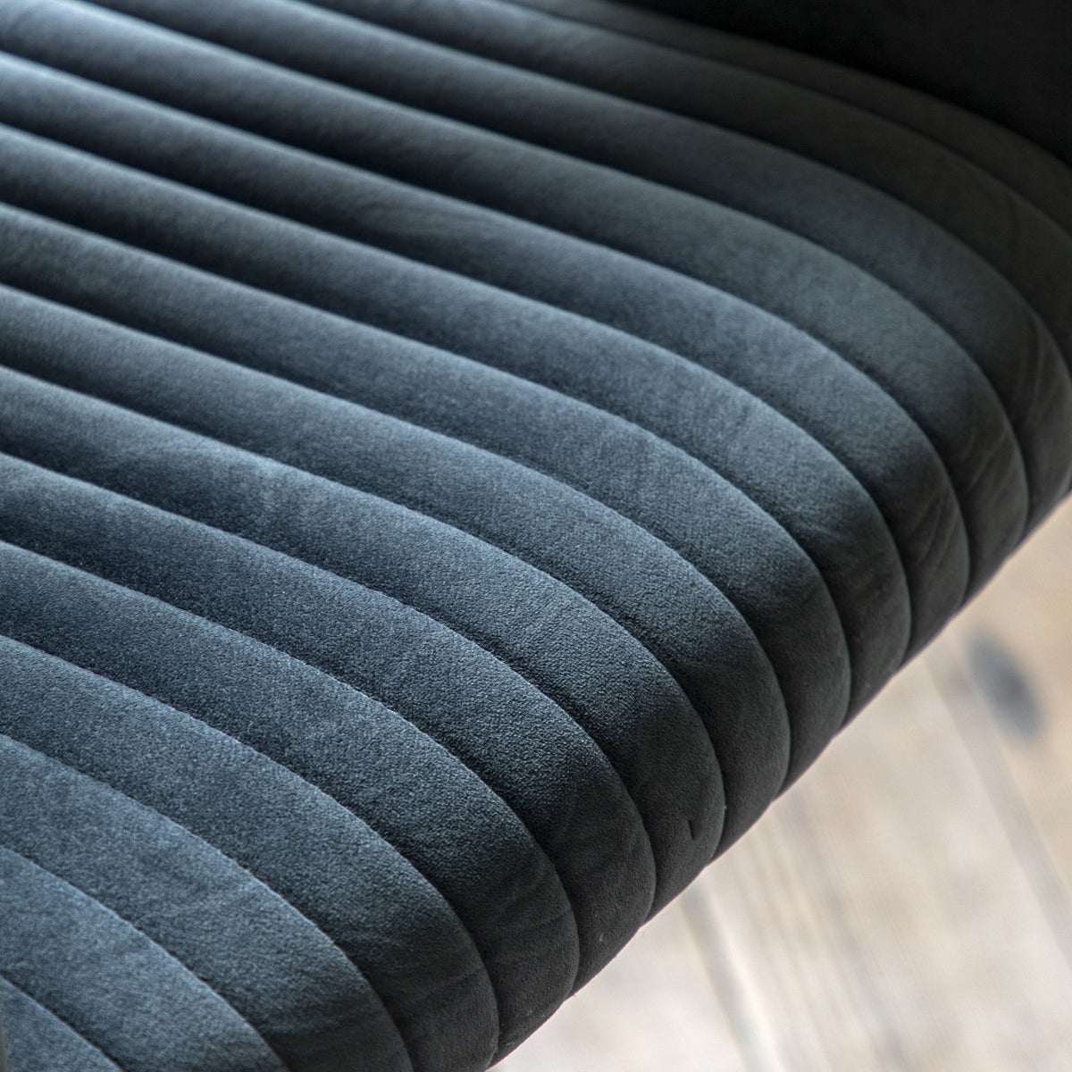 Dunball Swivel Chair Charcoal Velvet.