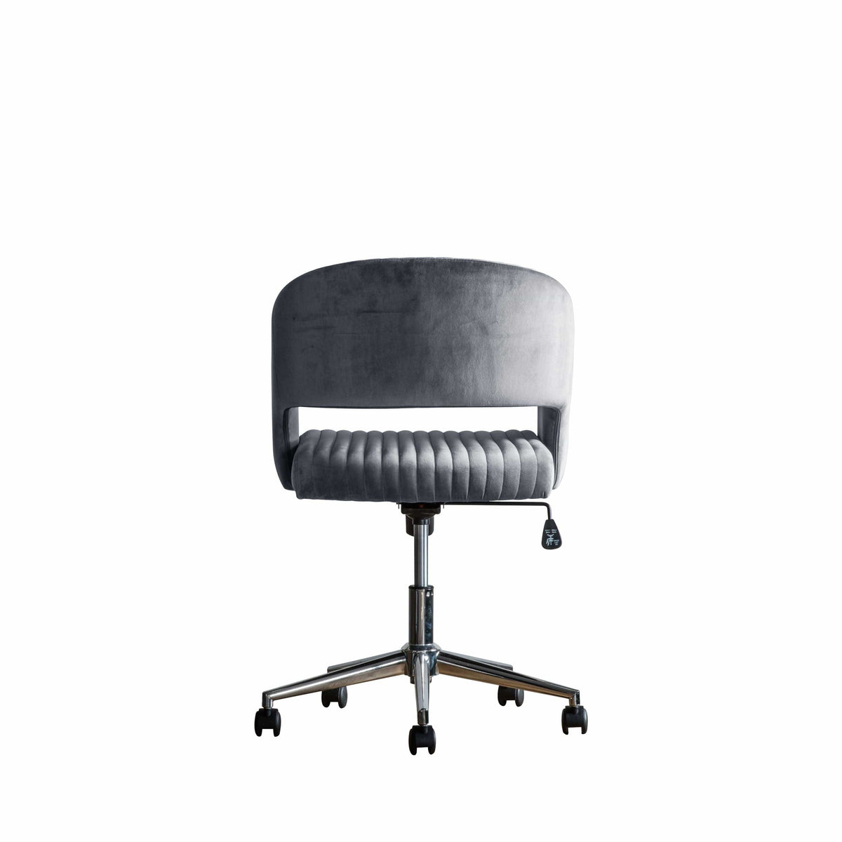 Dunball Swivel Chair Charcoal Velvet.