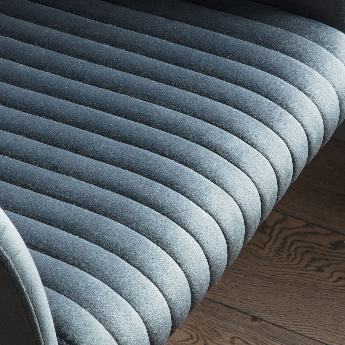 Dunball Swivel Chair Charcoal Velvet.