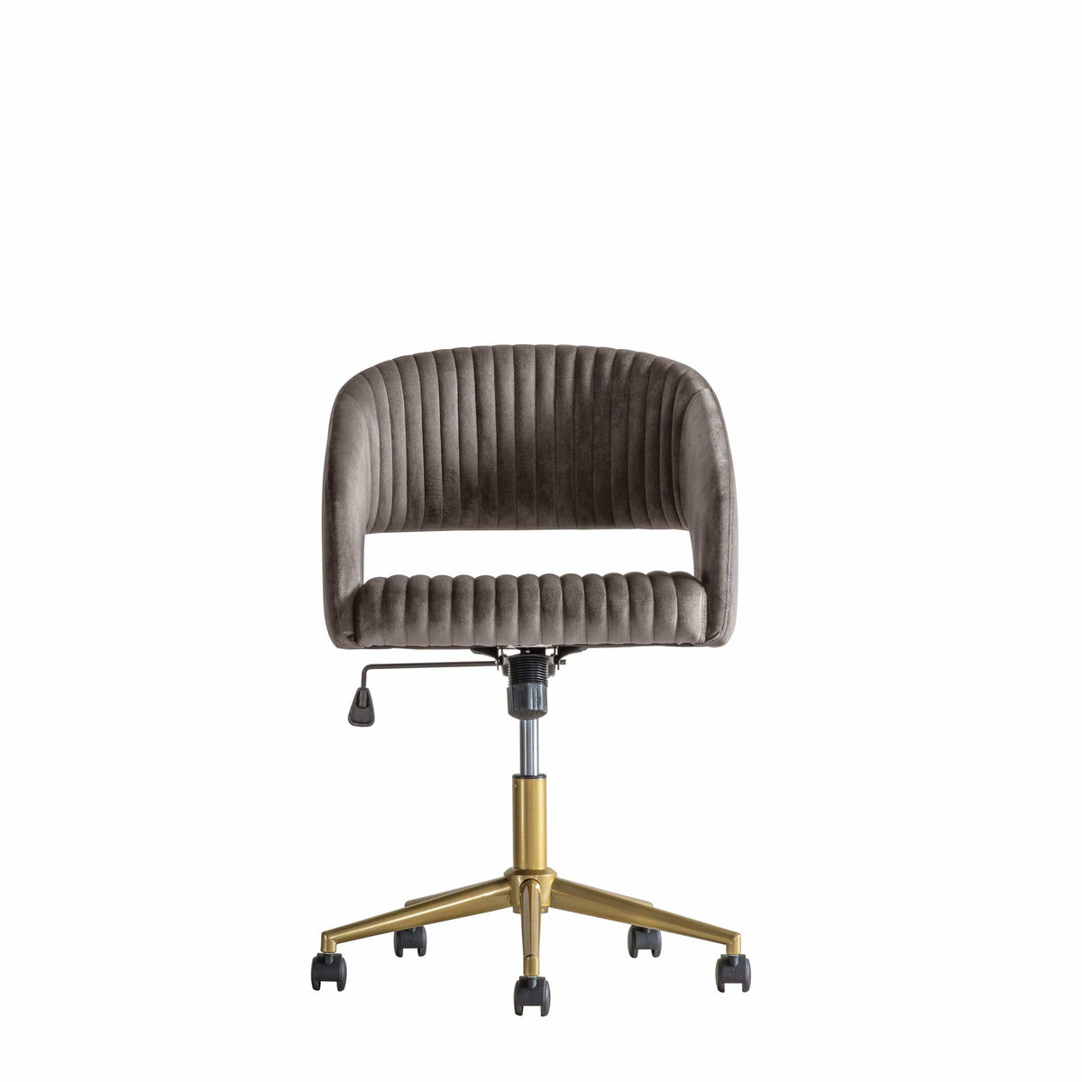 Dunball Swivel Chair Grey Velvet.