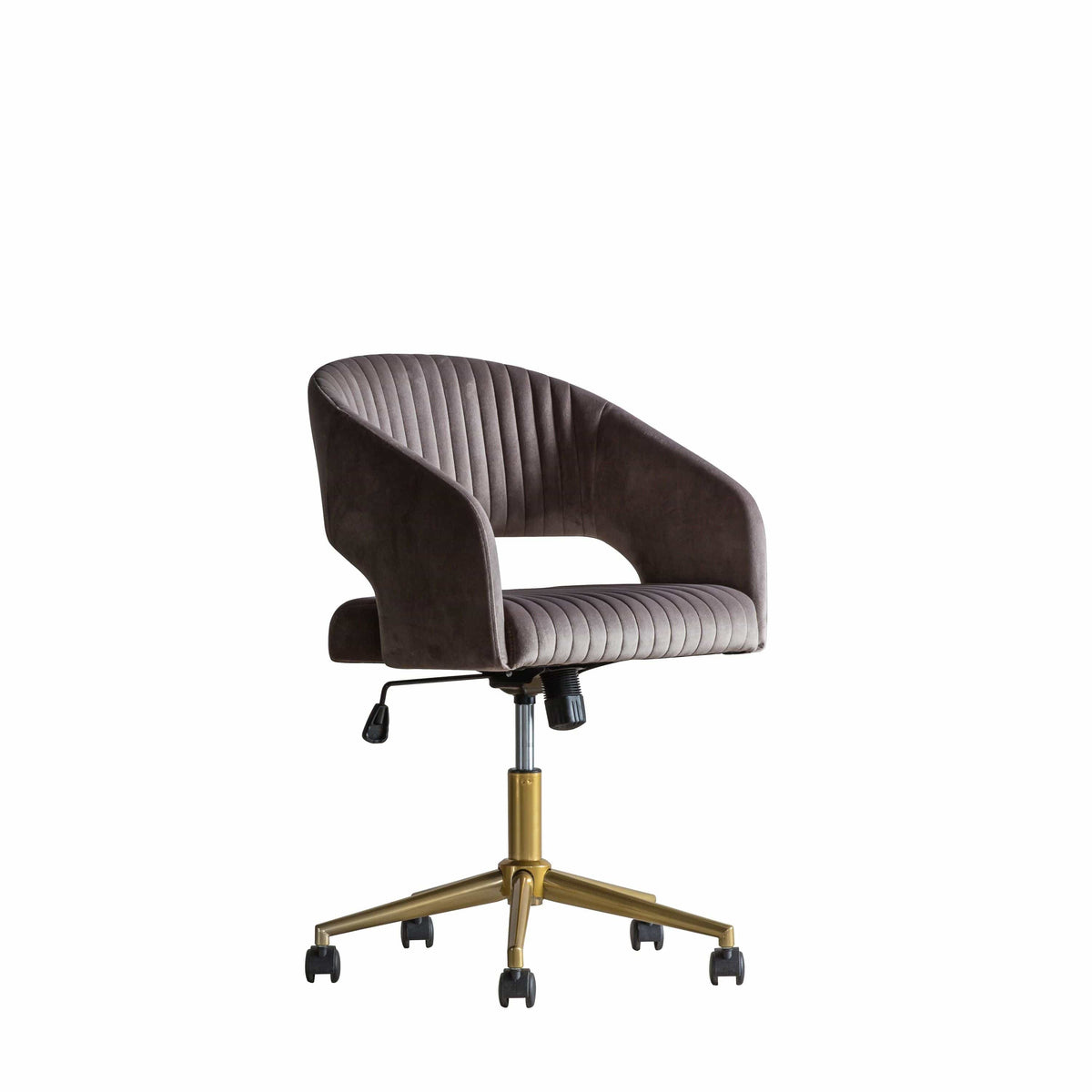 Dunball Swivel Chair Grey Velvet.