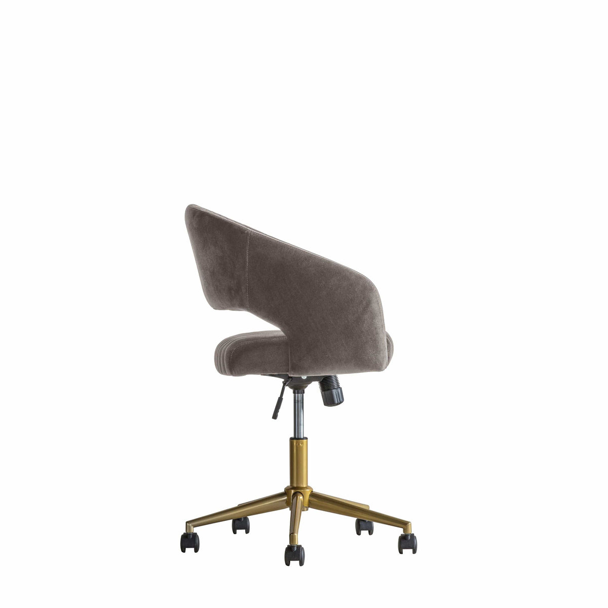 Dunball Swivel Chair Grey Velvet.