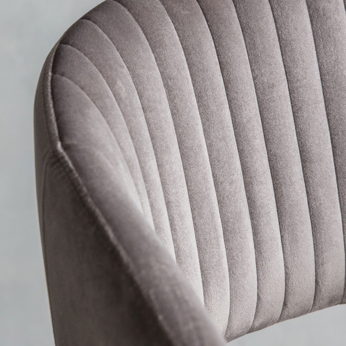 Dunball Swivel Chair Grey Velvet.