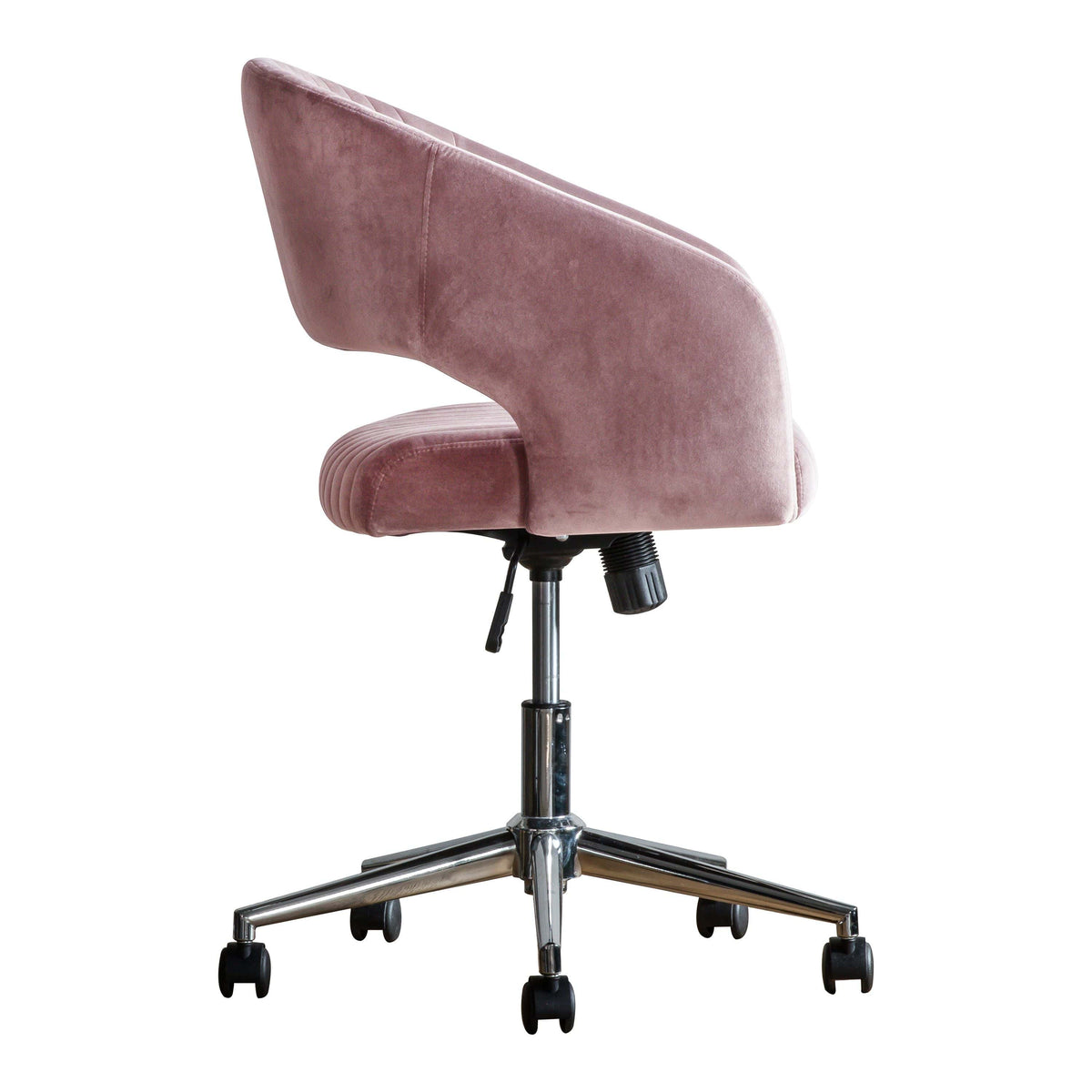 Dunball Swivel Chair Pink Velvet.