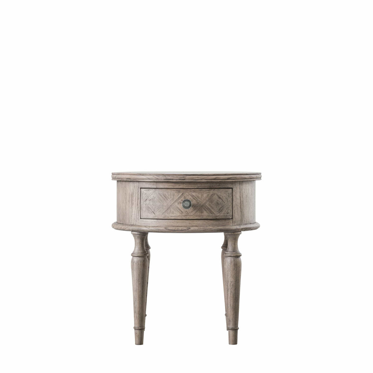 Dunbar Round 1 Drawer Side Table.