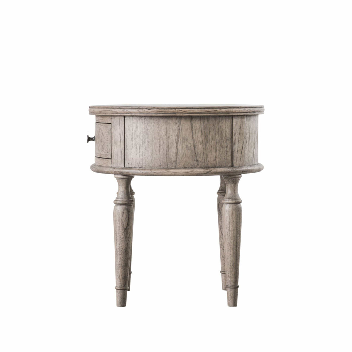 Dunbar Round 1 Drawer Side Table.