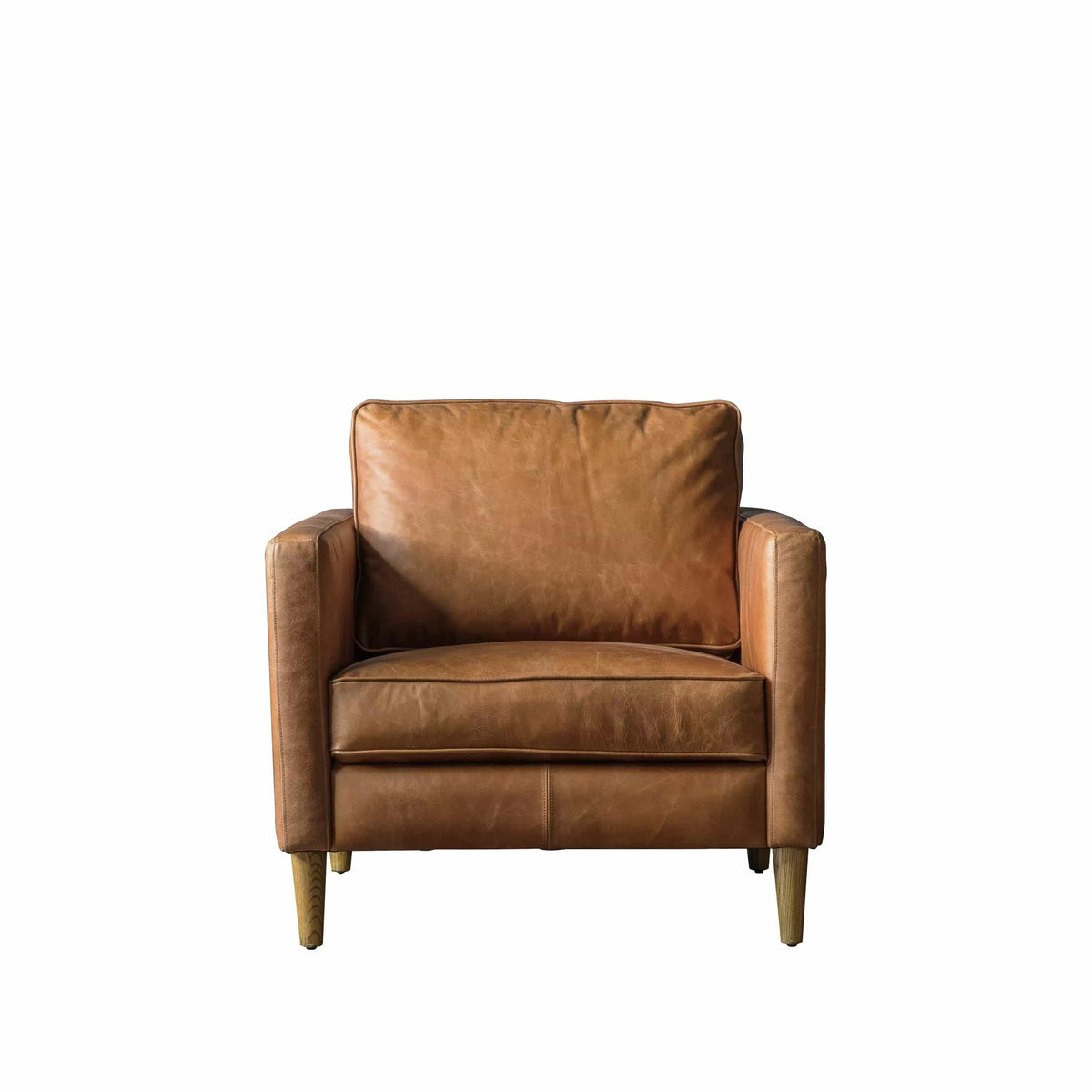 Eastover Armchair Vintage Brown Leather.