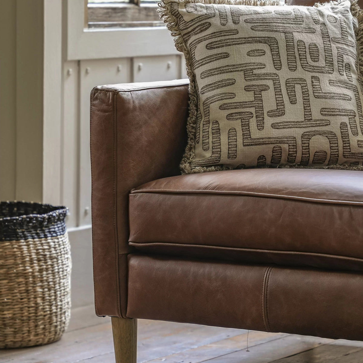 Eastover Armchair Vintage Brown Leather.