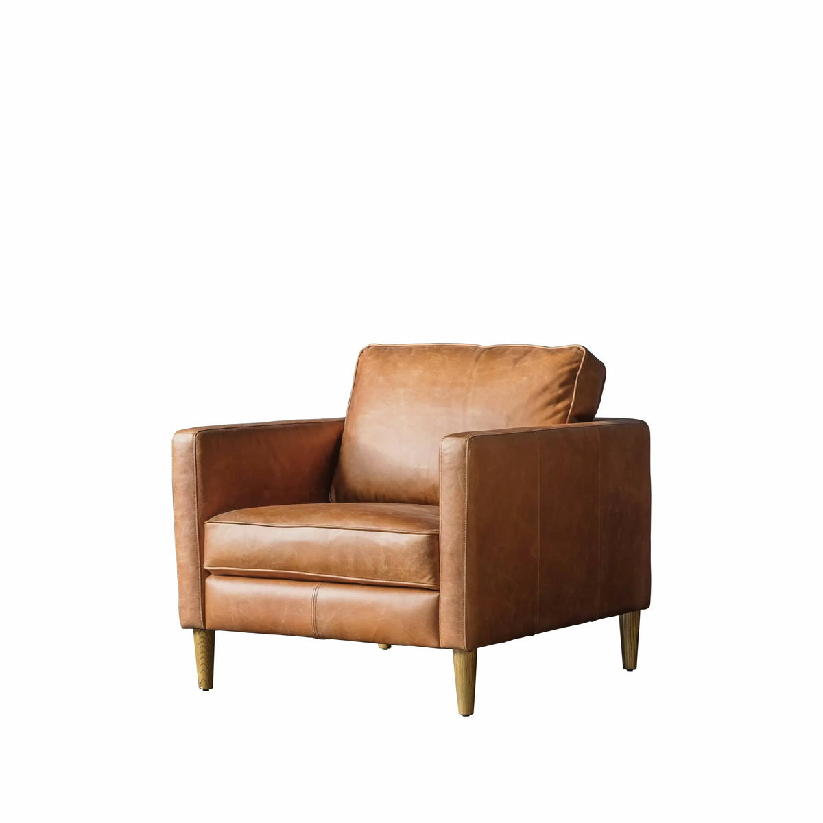 Eastover Armchair Vintage Brown Leather.
