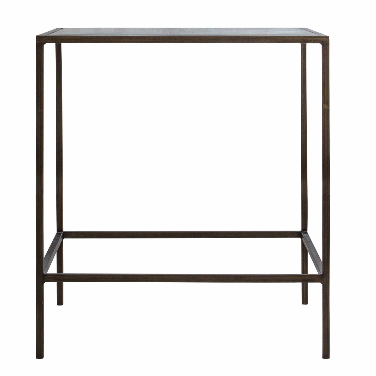 Furze Side Table Bronze W500 x D500 x H550mm.