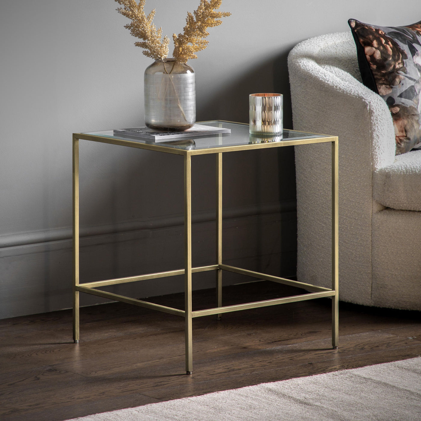 Bodhi Living Furze Side Table Champagne House of Isabella UK