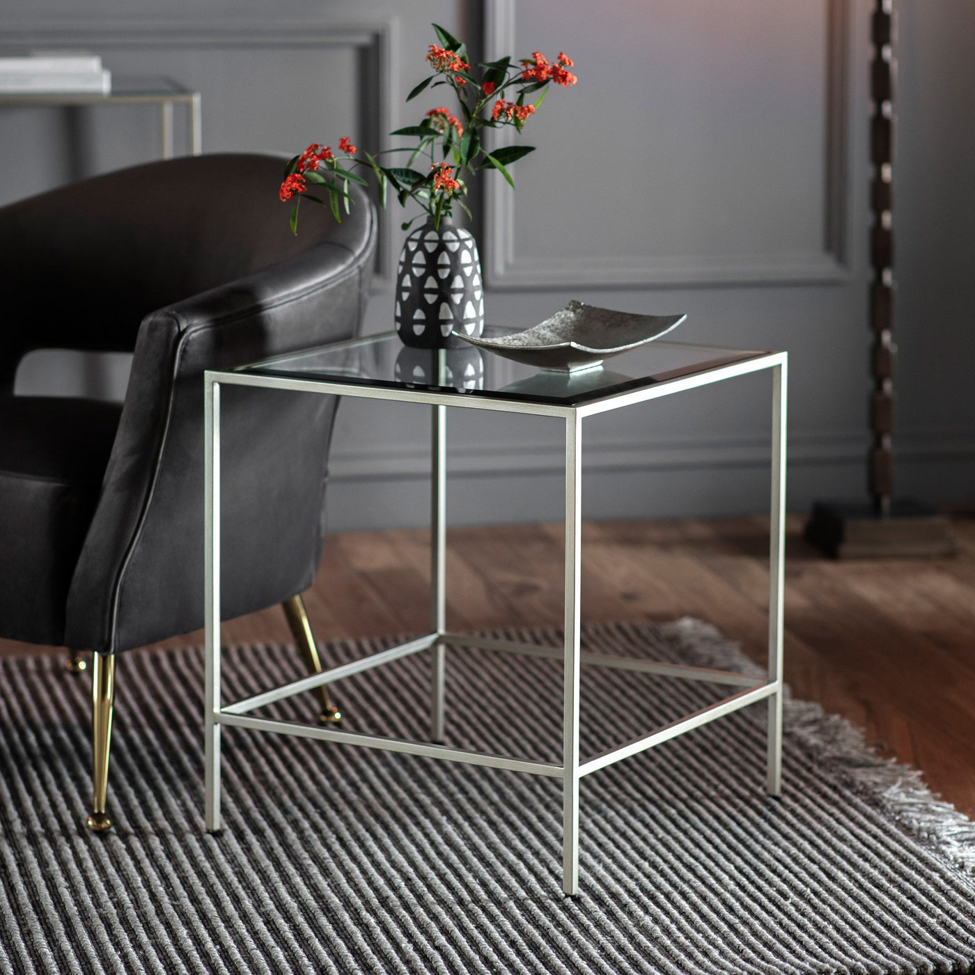 Bodhi Living Furze Side Table Silver House of Isabella UK