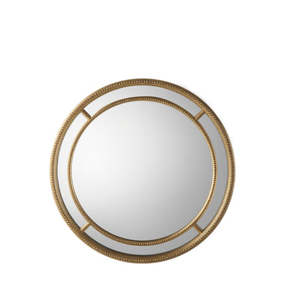 Bodhi Living Grangemouth Round Mirror Gold House of Isabella UK