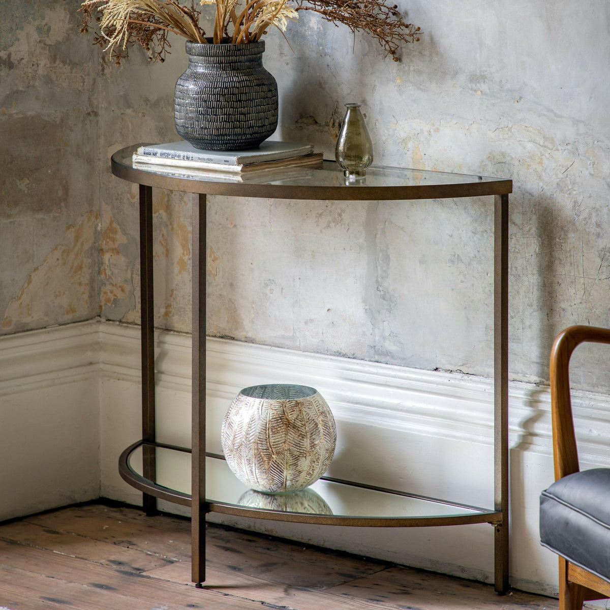 Castlederg Console Table - Bronze.