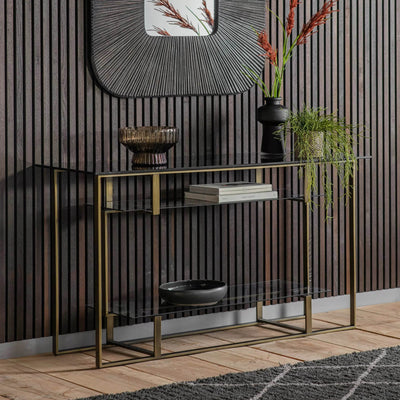 Bodhi Living Hargrave Console Table Bronze House of Isabella UK