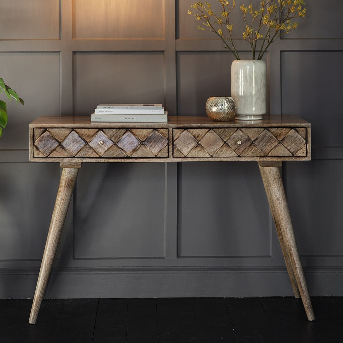 Hayle Console Table Burnt Wax.