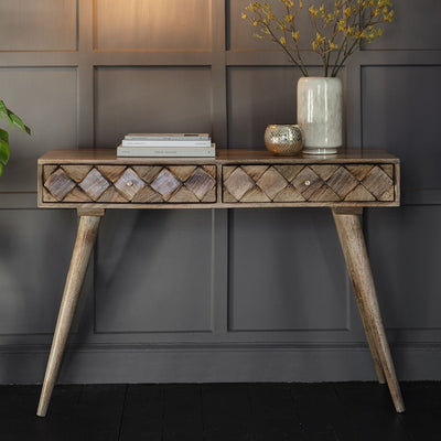 Bodhi Living Hayle Console Table Burnt Wax House of Isabella UK