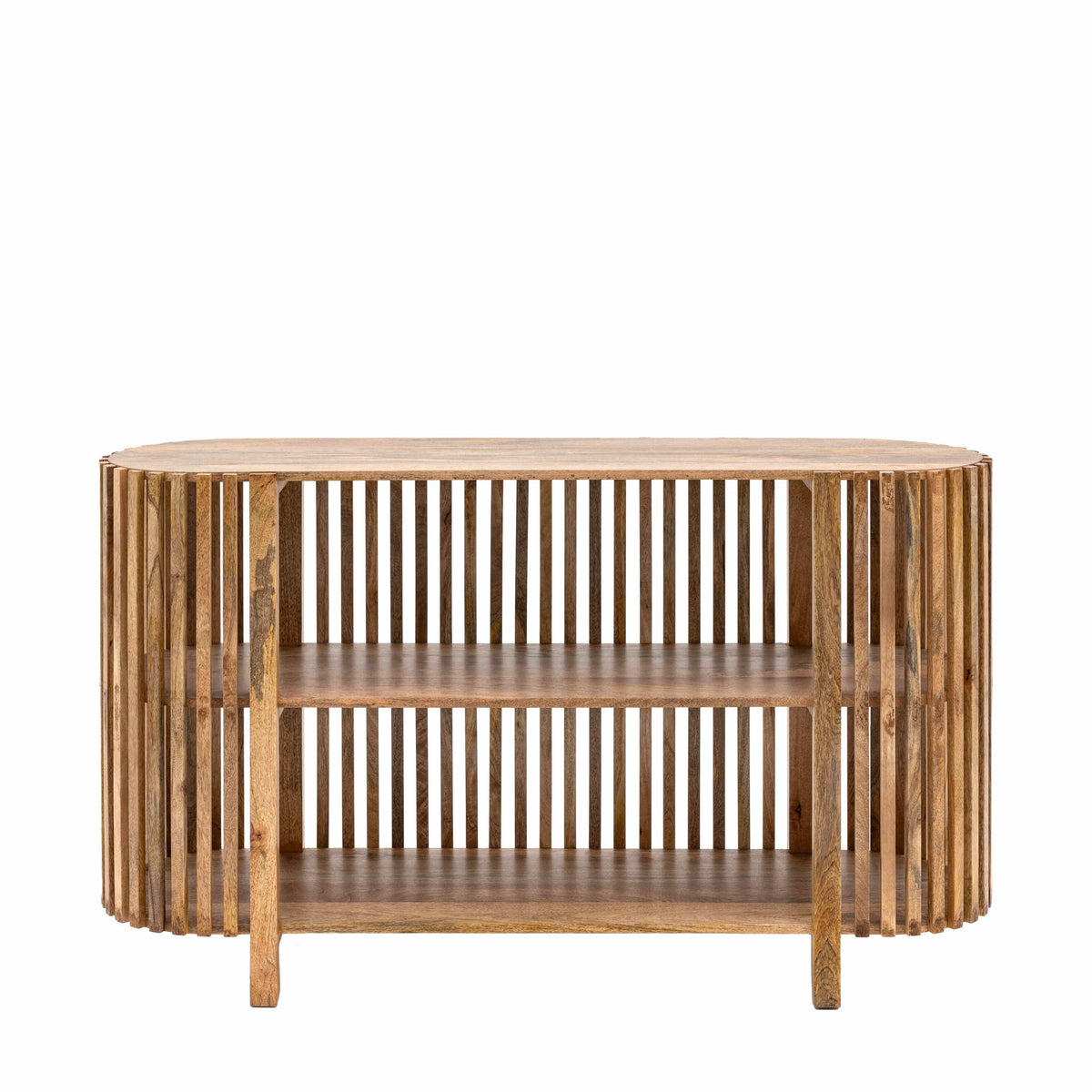 Herodsfoot Slatted Console Table 1400x400x700mm.