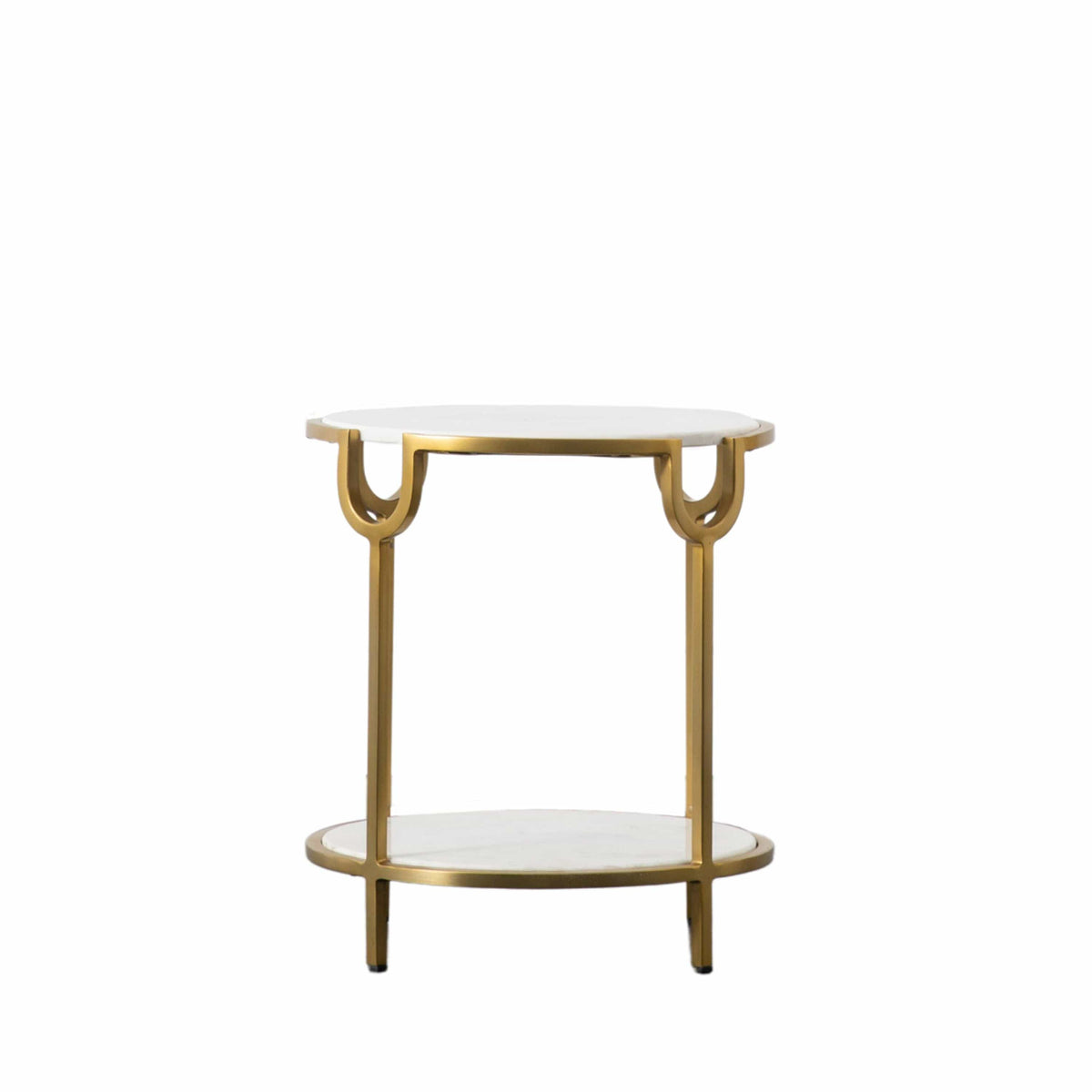 Higher Side Table White Marble.